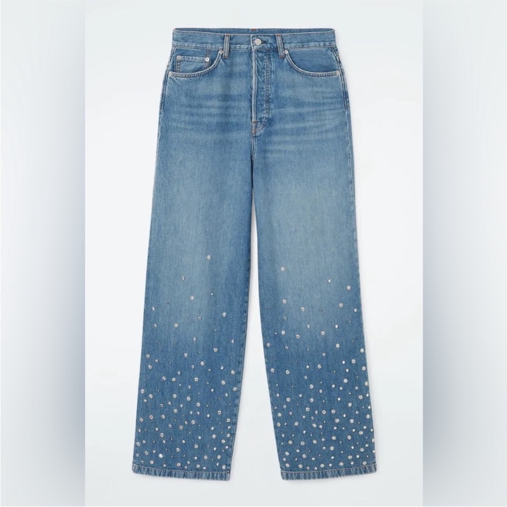 COS studded low rise baggy jeans